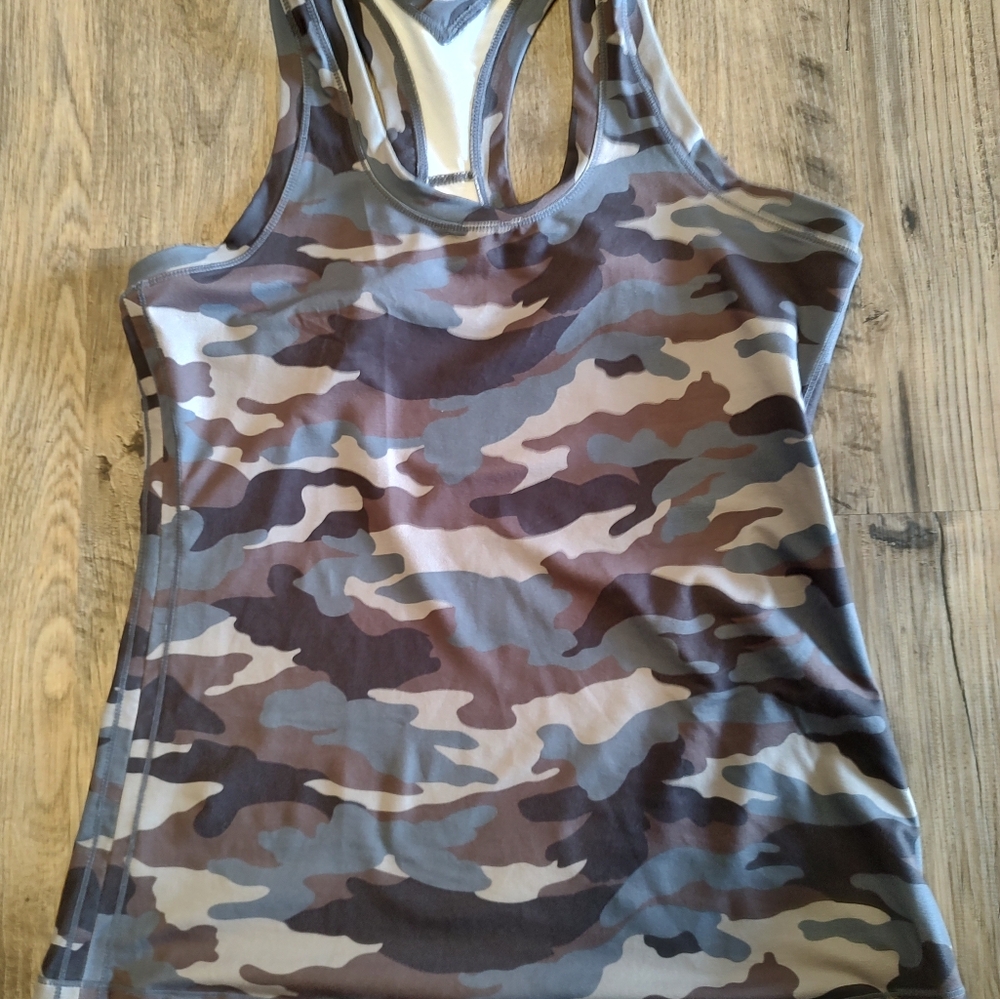 Rae Mode Camo Print Racerback Tank Top